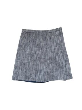 J. Crew Factory Blue Tweed A-Line Skirt Size 4 Feminine Old Money Preppy